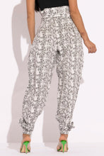 Load image into Gallery viewer, Snake Skin Printed Paper Bag Style Cargo Pants