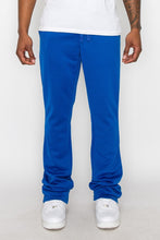 Load image into Gallery viewer, Solid Flare Stacked Track Pants