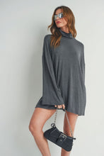 Load image into Gallery viewer, Bell Sleeve Turtle Neck Dress