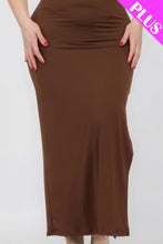 Load image into Gallery viewer, Plus Size Crisscross Back Split Thigh Maxi Dress