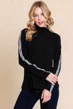 Load image into Gallery viewer, Long Sleeve Solid Mock Neck Casual Top