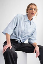 Load image into Gallery viewer, Half Slvs Stretch Poplin Button Down Shirt