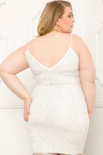Load image into Gallery viewer, Rhinestone Body Plus Size Mini Dress