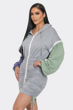 Load image into Gallery viewer, Detachable Zipper Mini Dress