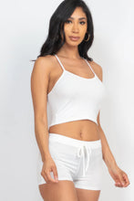 Load image into Gallery viewer, Ribbed Crop Cami Top & Shorts Set