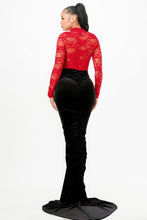 Load image into Gallery viewer, Lace Bodysuit & Mermaid Skirt