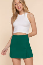 Load image into Gallery viewer, Side Zipper Slit Ponte Mini Skort
