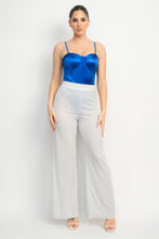 Load image into Gallery viewer, Rhinestone Strap Sweetheart Bodysuit
