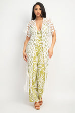 Load image into Gallery viewer, Crocheted Open-front Fringe Kimono

