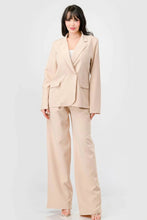 Load image into Gallery viewer, Luxe Stretch Woven Loose Fit Blazer And Wide Legs Pants Semi Formal Set
