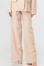 Load image into Gallery viewer, Luxe Stretch Woven Loose Fit Blazer And Wide Legs Pants Semi Formal Set
