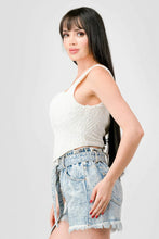 Load image into Gallery viewer, Crinkle Stretch Knit Sweetheart Hooked Bustier Cropped Top

