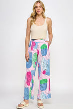 Load image into Gallery viewer, Printed Wide Leg Pant With Elastic Back

