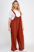 Load image into Gallery viewer, French Terry Wide Leg Jumpsuit Overalls
