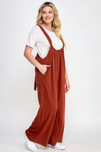 Load image into Gallery viewer, French Terry Wide Leg Jumpsuit Overalls
