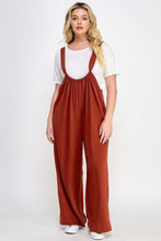 Load image into Gallery viewer, French Terry Wide Leg Jumpsuit Overalls
