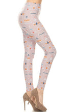 Load image into Gallery viewer, Teepee Print, High Rise, Fitted Leggings, With An Elastic Waistband
