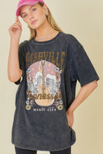 Load image into Gallery viewer, Washing Nashville Music City Graphic T-shirts
