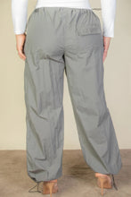 Load image into Gallery viewer, Plus Size Drawstring Waist Parachute Pants
