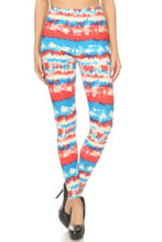 Load image into Gallery viewer, Tie Dye Printed High Waisted Leggings With Elastic Waistband
