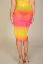 Load image into Gallery viewer, Sexy Sheer Mesh Drawstring Ruched Skirt
