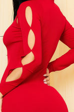 Load image into Gallery viewer, Cutout Around Shoulder Mini Dress
