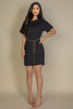 Load image into Gallery viewer, Side Pocket Double Folded Mini Dress
