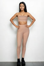 Load image into Gallery viewer, Ribbed Tube Top &amp; Leggings Set
