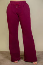 Load image into Gallery viewer, Plus Size Drawstring Waist Slant Pocket Sweatpants
