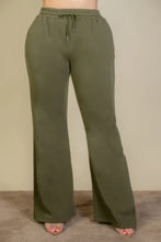 Load image into Gallery viewer, Plus Size Drawstring Waist Slant Pocket Sweatpants
