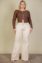 Load image into Gallery viewer, Plus Size Drawstring Waist Slant Pocket Sweatpants
