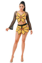 Load image into Gallery viewer, Crochet Skirt Set Sunflower
