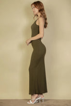 Load image into Gallery viewer, Ribbed Mermaid Hem Camisole Maxi Dress
