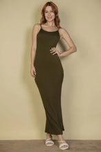 Load image into Gallery viewer, Ribbed Mermaid Hem Camisole Maxi Dress

