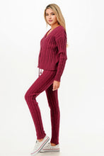Load image into Gallery viewer, Cable Sweater Cardigan 2pc Set
