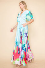 Load image into Gallery viewer, Printed V Neck Maxi Dress
