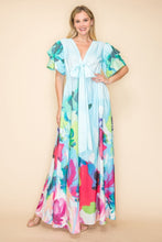 Load image into Gallery viewer, Printed V Neck Maxi Dress

