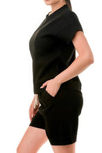 Load image into Gallery viewer, Air Cotton Monochrome Tee And Shorts Set
