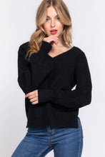 Load image into Gallery viewer, Long Slv Double V-neck Sweater
