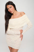 Load image into Gallery viewer, Off Shoulder Lace Dress

