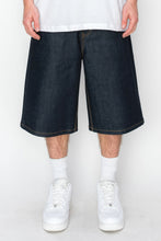 Load image into Gallery viewer, Baggy Fit Raw Denim Shorts
