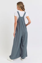 Load image into Gallery viewer, Adjustable Strap Overall Wide Leg Jumpsuit
