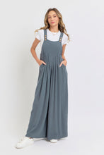 Load image into Gallery viewer, Adjustable Strap Overall Wide Leg Jumpsuit
