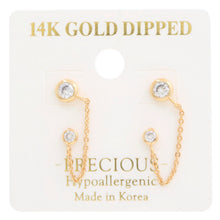 Load image into Gallery viewer, 14k Gold Dipped Chain Earring
