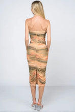 Load image into Gallery viewer, Tie dey printed mesh mini dress
