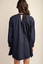 Load image into Gallery viewer, Long sleeve mini dress with lace detail
