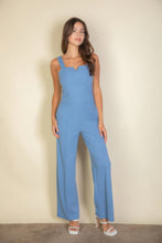 Load image into Gallery viewer, Notched neck cami jumpsuit
