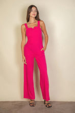 Load image into Gallery viewer, Notched neck cami jumpsuit
