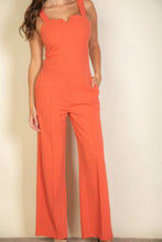 Load image into Gallery viewer, Notched neck cami jumpsuit
