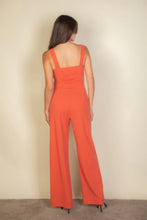 Load image into Gallery viewer, Notched neck cami jumpsuit
